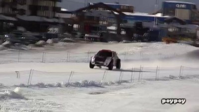 Guerlain Chicherit Jump for world record but crash