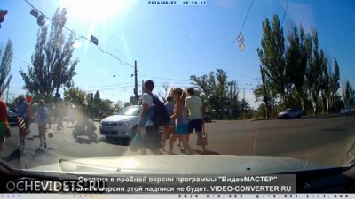 Авария со скутеристом