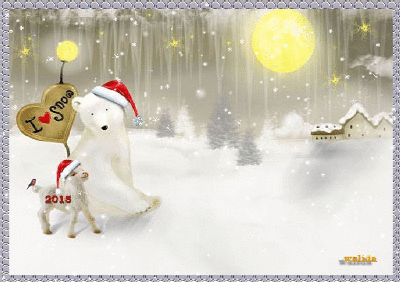 Мишка белый, новогодний.