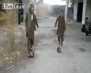 IGIL playing football in Syria