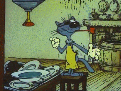 Кот полоскун