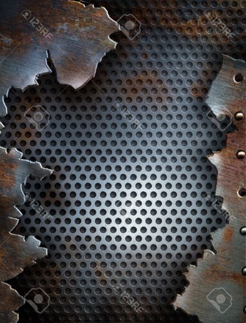 8127861-crack-metal-grunge-background-with-rivets-Stock-Photo