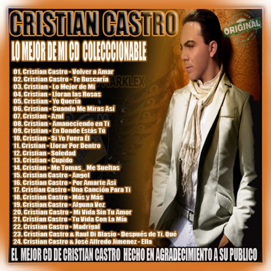 CRISTIAN CASTRO ( LO MEJOR DE MI CD 2016 )