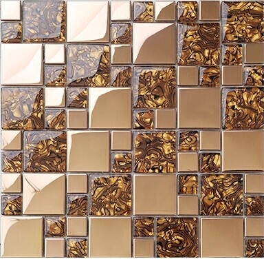 Crystal-glass-mosaic-stainless-steel-mirror-wall-stickers-1941-puzzle-tv-tile-background-wall