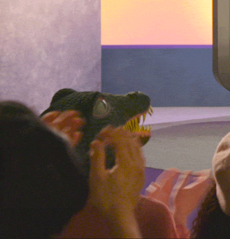 крокодил аплодирует