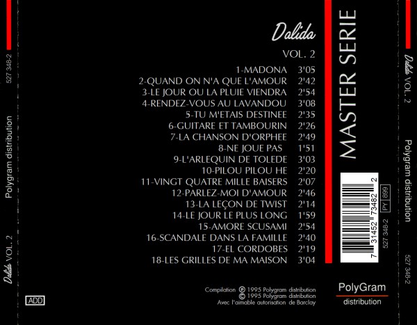 Dalida VOL 2 back