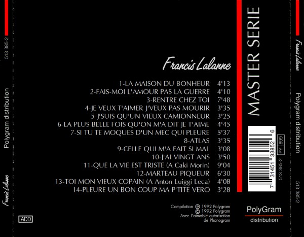 Francis Lalanne back