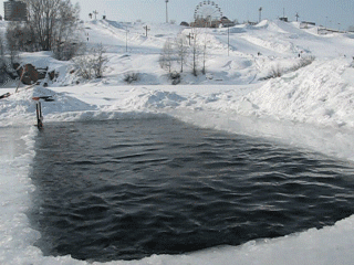 Ныряние в прорубь