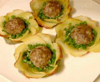 ЦВЕТЫ ИЗ КАРТОФЕЛЯ