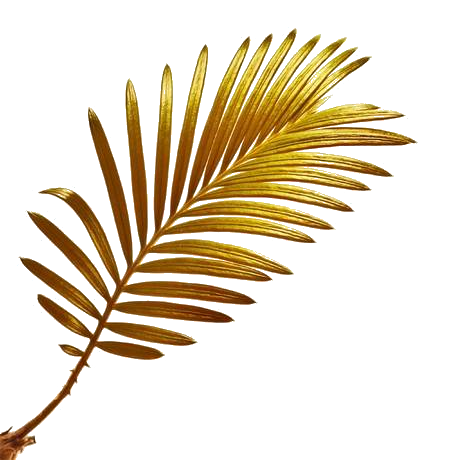 HOJA PALMERA DORADA