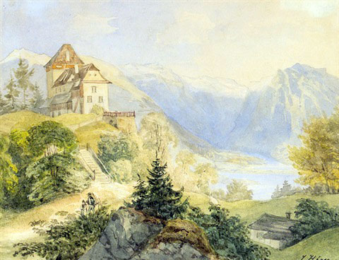 Joseph Höger. Rudolfsturm bei Hallstatt , 1851