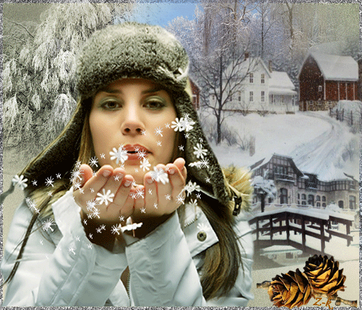 23-zk-zimowy-widok-domy-las-kobieta