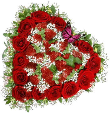 сердце из цветов 1