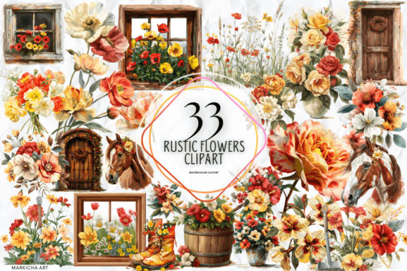 Rustic-flowers-Clipart