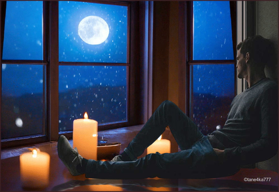 Коллаж от tane4ki 777 "Снег за окнами"