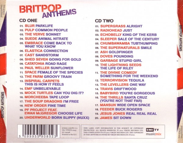 Britpop Anthems - Various (2012)-1