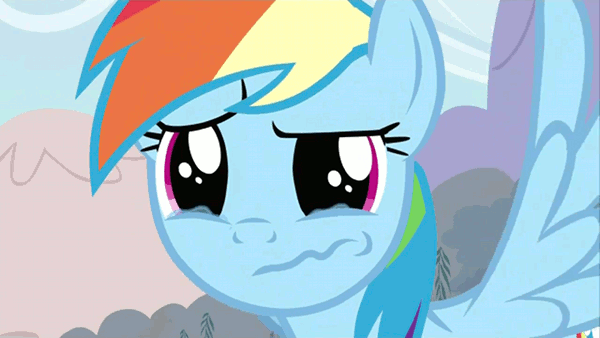 Rainbow Dash is cry