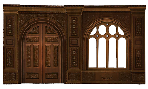 Окно с дверью