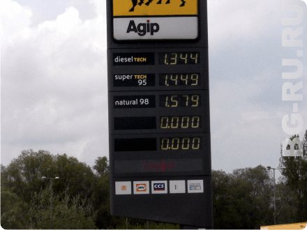 цены на топливо в европе