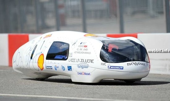 Microjoule - автомобиль, который расходует 1 л топлива на 3300 км