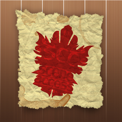 мятая бумага