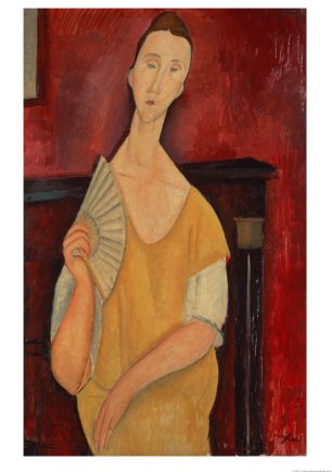 1944-amedeo-modigliani-woman-with-a-fan