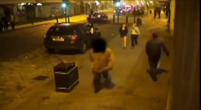 Пьяный нокаутировал прохожую