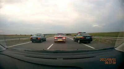 ДТП. Военный транспорт сдуло ветром.
