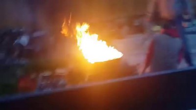 Горит масло