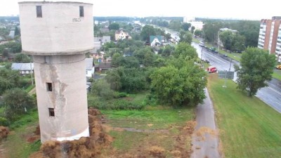 Взрыв водонапорной башни