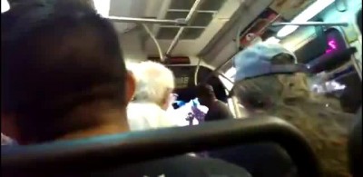 Урод запугивает старика ...