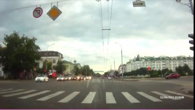 Проехал на красный перед ДПС г Орел
