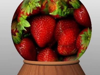 Шар с клубникой