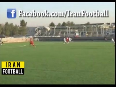 Soccer Player Jumps over and beats up a Fan