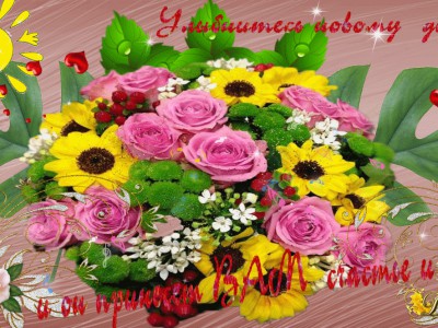 Улыбнитесь  новому дню !