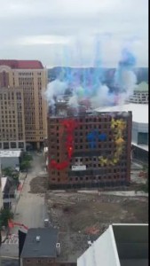 Wellington Hotel Implosion Fireworks - Albany, NY