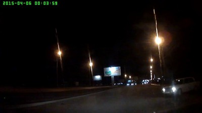 Красиво ушел в столб...