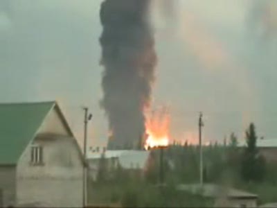 Взрыв нефтехранилища