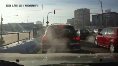 Просто авария на перекрестке улиц Ленина и Молодежной