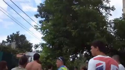Самосуд пьяному виновнику ДТП.
