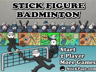 Stick Figure Badminton