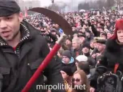 бандеры на коленях просят прощения у харьковчан