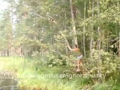 Как русский мужик кота спасал