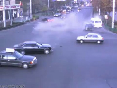 Офигевший лихач на BMW