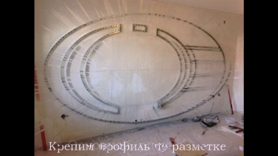 Дизайн стены под телевизор