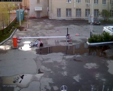 велосипедистка