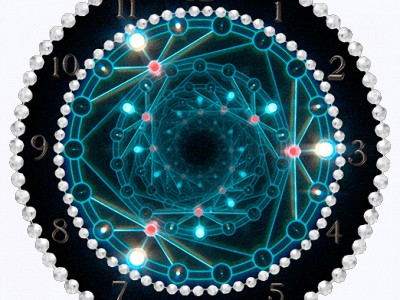 Абстрактные музыкальные часики