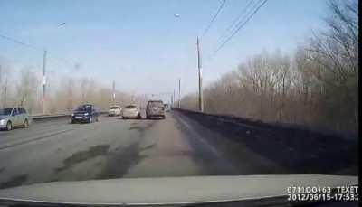 Самара Южное шоссе въезд в город, закрутило