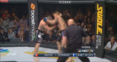 Джастин Гэтжи (новый чемпион) победил Ричарда Патишнока