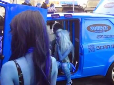 Extremely Loud Car Stereo Hair Blowing